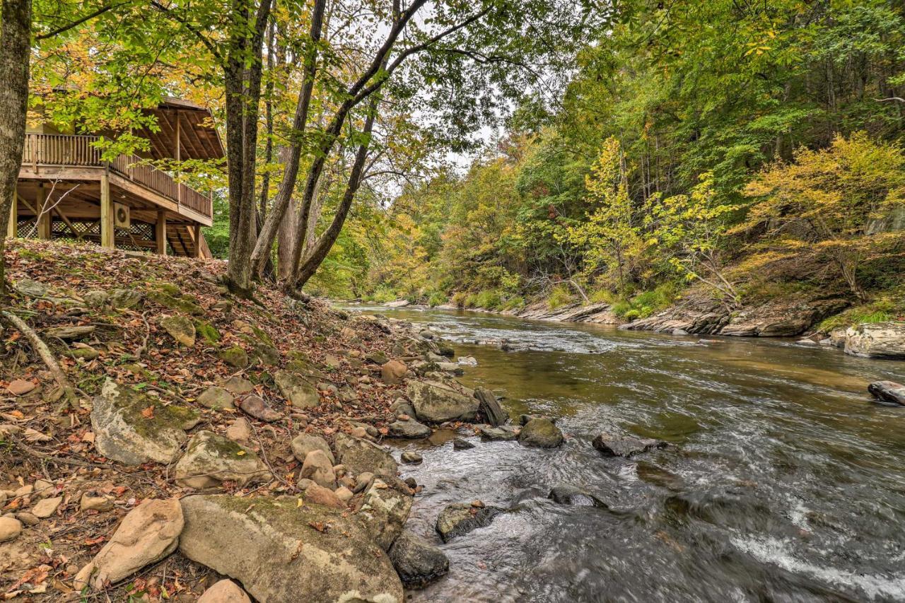 Creekside Retreat With Deck, 18 Miles To Wolf Ridge Villa Weaverville Buitenkant foto